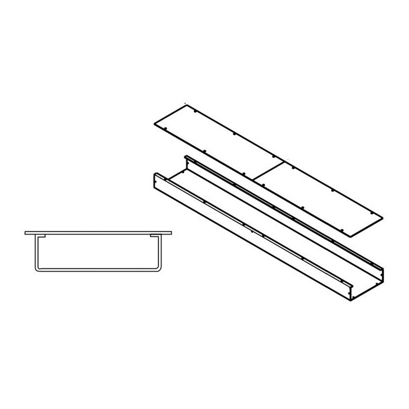 Wiremold WD06W350-60 Galvannealed Steel Straight Wallduct With ...