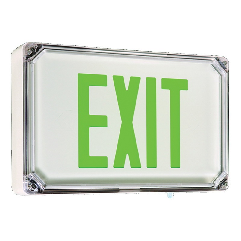 Hubbell Lighting SEWLSGWE LED Exit Sign White Housing ...