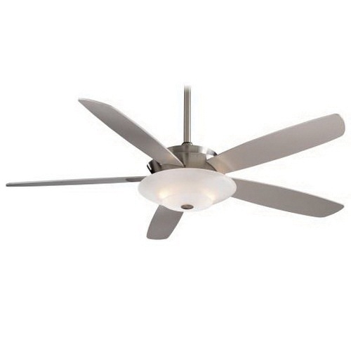 Minka Aire F598 Bn Ceiling Fan With Light 54 Inch 5 Blade Brushed