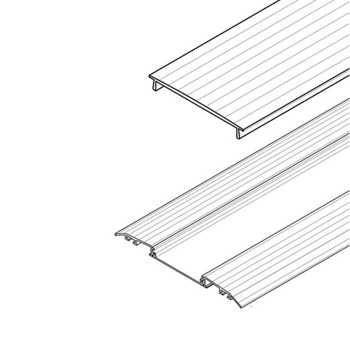 Connectrac On-3.7-072-al Wireway Base Segment 72-inch X 9-inch X 0.86 