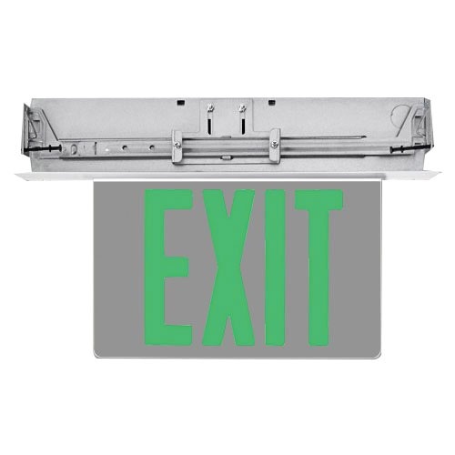 Elite Lighting ELX606GAL-1-MR Architectural LED Edge-Lit Exit Sign With ...