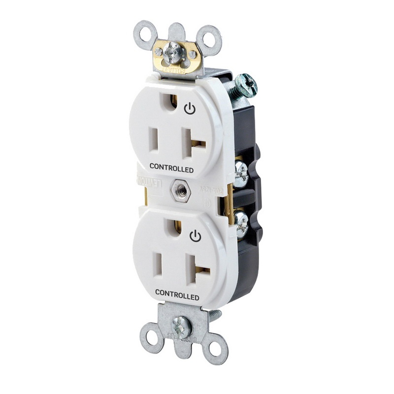 Leviton 5362 S2w Industrialspecification Grade Heavy Duty Smooth Face 2 Controlled Duplex 4675