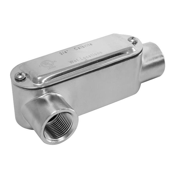 Calpipe S60500LR00 316 Stainless Steel Type LR Conduit Body With Cover ...