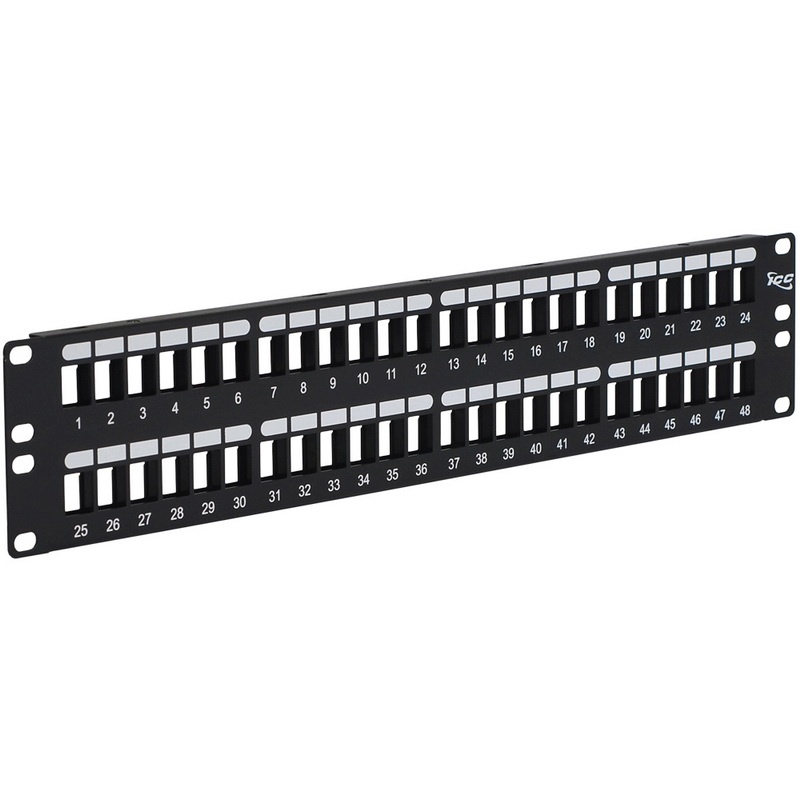 ICC IC107BP482 Black 16 Gauge Cold Rolled Steel 19-Inch Rack Mount ...