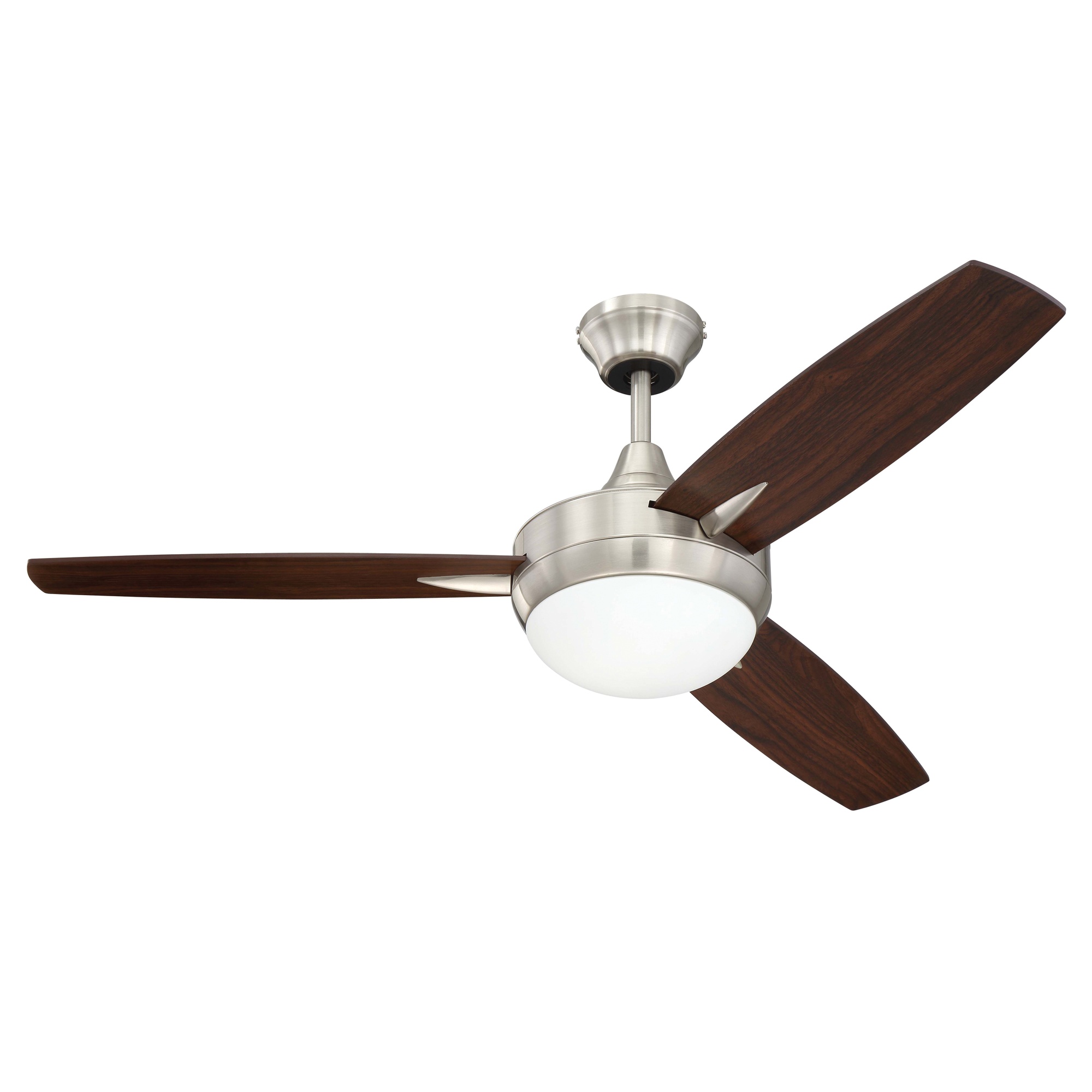 Craftmade Tg48bnk3 Ceiling Fan With Light 48 Inch 3 Blade 4 Sd Craftmade Tg48bnk3 Ceiling Fan With Light 48 Inch 3 Blade 4 Sd Brushed Polished Nickel Targas