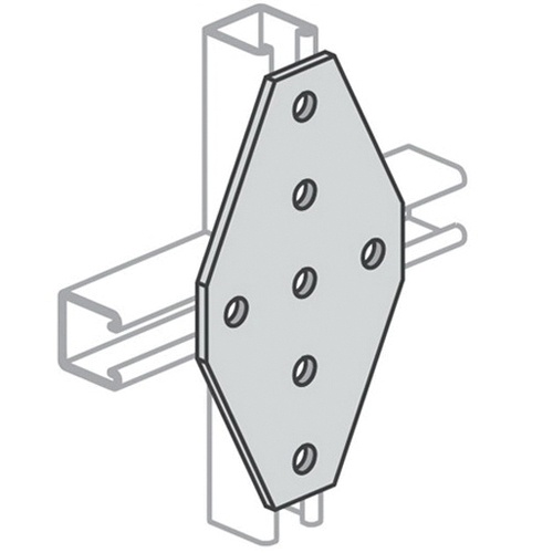 Power Strut Ps 2112 Eg Electrogalvanized Steel 7 Hole Cross