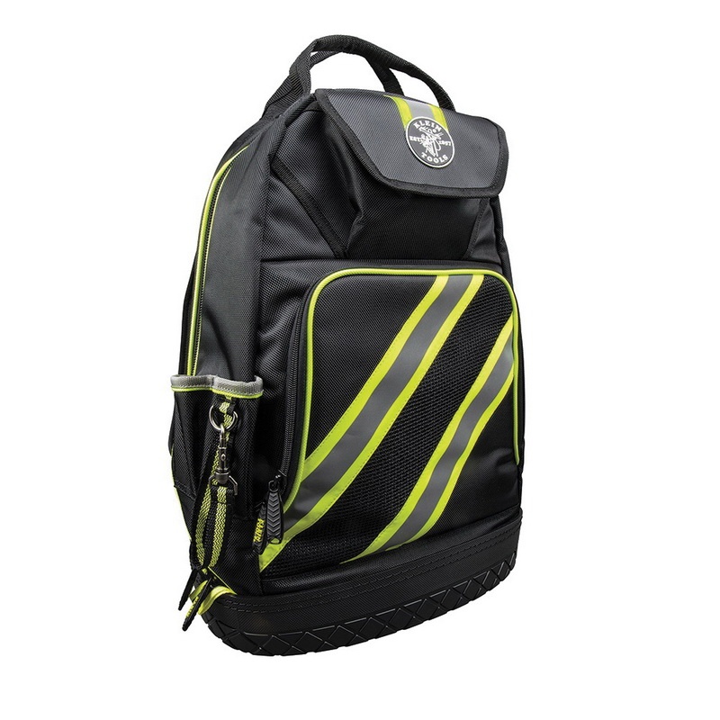 Tradesman Pro 14-3/8 in. High-Visibility Tool Bag Backpack, Black and Gray Tradesman Pro 14-3/8 in. High-Visibility Tool Bag Backpack, Black and Gray