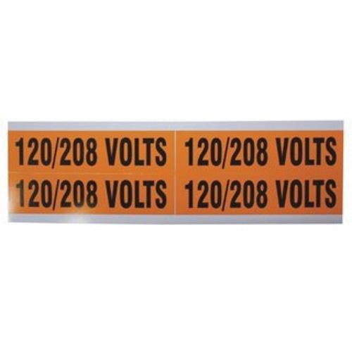 Ideal Industries 44 296 Vinyl Impregnated Cloth Medium Voltage And Conduit Marker 1 1 8 Inch X 4 1 2 Inch Legend 1 8 Volt Wire Markers Marking Labeling Wiring Supplies