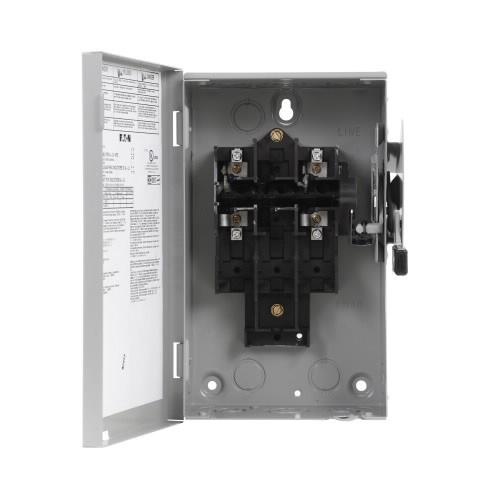 Eaton DG221UGB 2-Wire 2-Pole Non-Fusible B Series General-Duty Safety ...