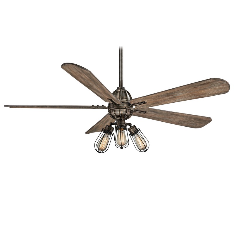Minka Aire F852l Hbz Ceiling Fan With Light 56 Inch 5 Blade Heirloom Bronze Alva