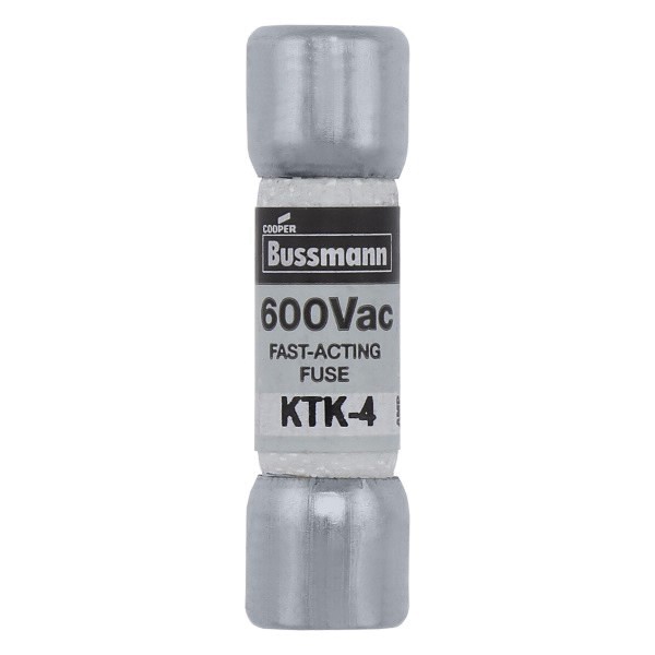 Bussmann KTK-4 Single Element Midget Non-Rejection Fast-Acting Fuse 4 ...