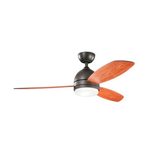 Kichler 330002oz Ceiling Fan With Light 52 Inch 3 Blade 3 Speed