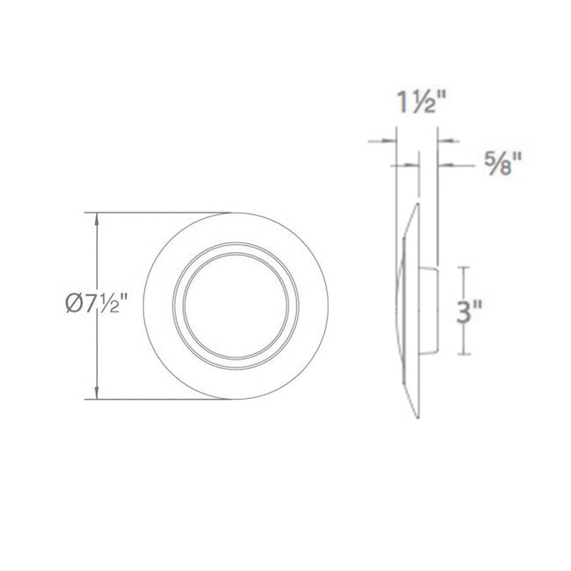 Wac Lighting Fm 616 930 Wt Led Functional Ceiling Light 16 Watt 120 Volt Ac 90 Cri 1150 Lumens 3000k White