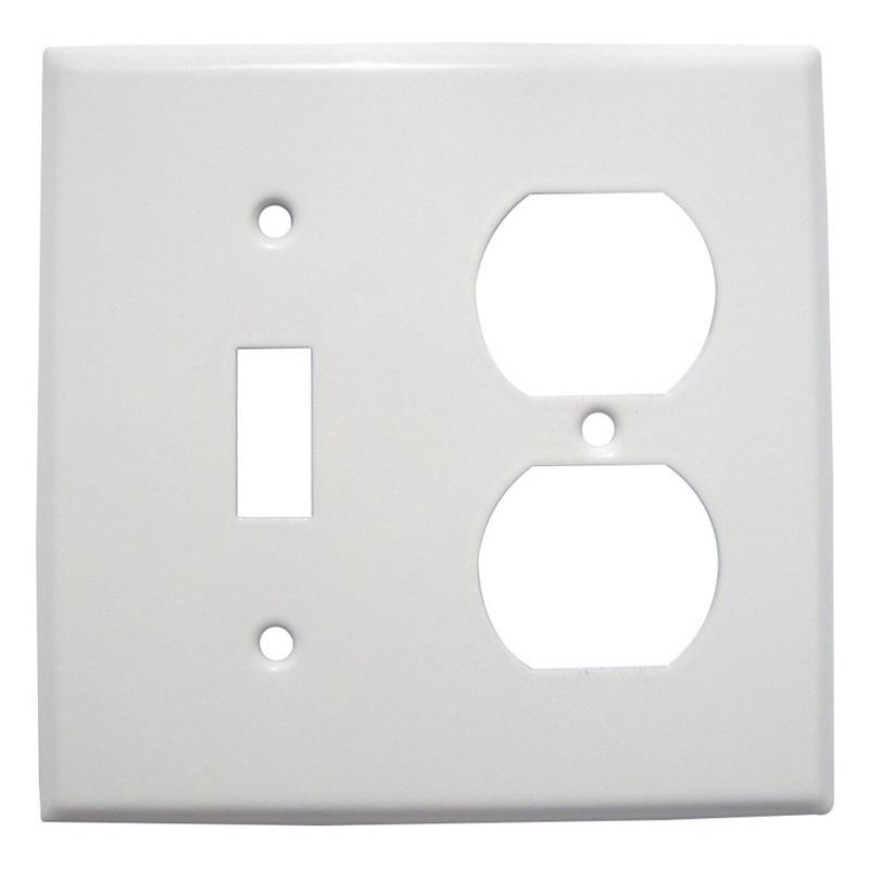 Mulberry 86532 Painted Steel Standard Size 2-Gang Combination Wallplate ...