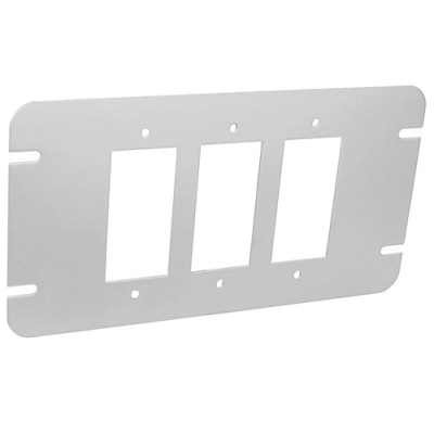 Garvin Industries Gbgfi 3 Zinc Plated Steel 3 Gang Decorative Gfci