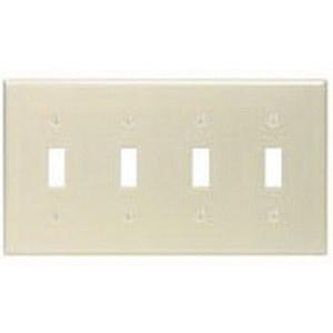 Leviton 86012 Thermoset Device Mount Standard Size 4-Gang Wallplate 4 ...