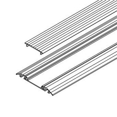 Connectrac ON-2.7-072-AL Wireway Segment 72-Inch Clear Anodized Aluminum