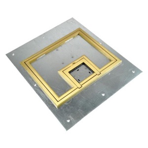 Fsr Fl 500p Blp C U Floor Box Cover With 1 4 Inch Brass Beveled