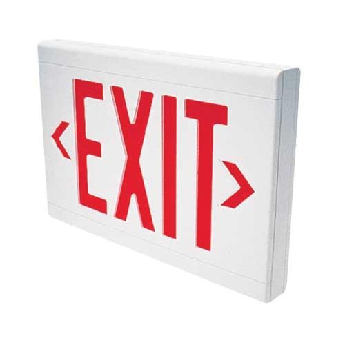 Hubbell Lighting LXURWE LX Series Emergency LED Exit Sign White Housing ...