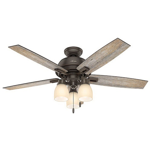 Hunter 53336 Transitional Ceiling Fan With Light 52 Inch 5