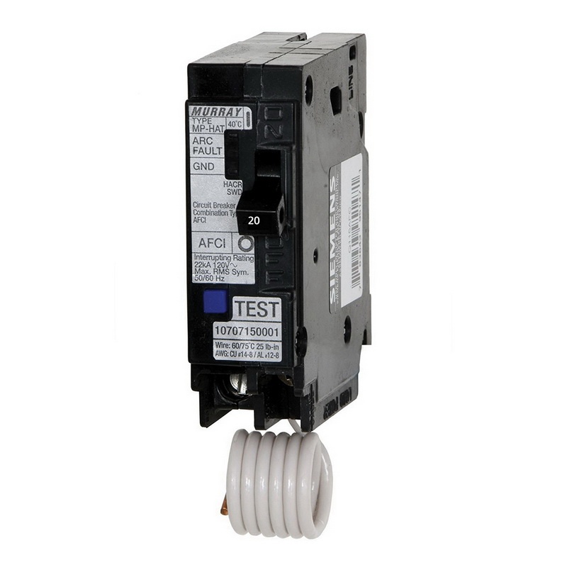 Murray MP120AF I-Line Plug-In Mount Type MP-T Arc Fault Circuit Breaker ...