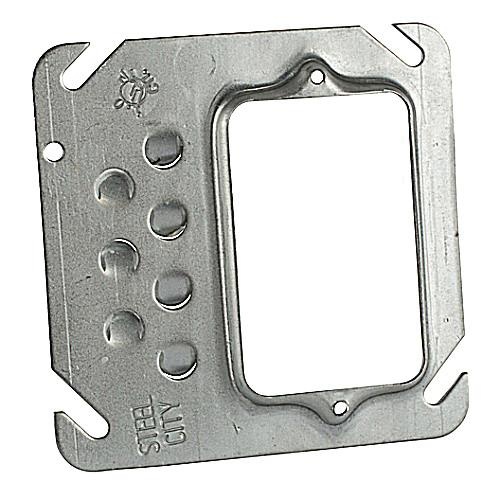 Thomas And Betts 52c10 Pre Galvanized Steel 1 Gang Offset Keyed Single Device Cover 4 Inch X 4 3603