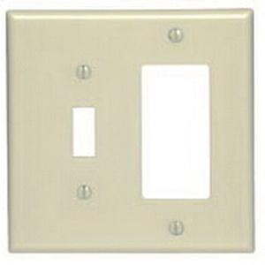 Leviton 80605-I Thermoset Device Mount Midway Size 2-Gang Combination ...