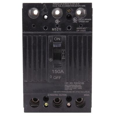 GE TQD32125 125 AMP 240 VOLT 3 POLE CIRCUIT BREAKER