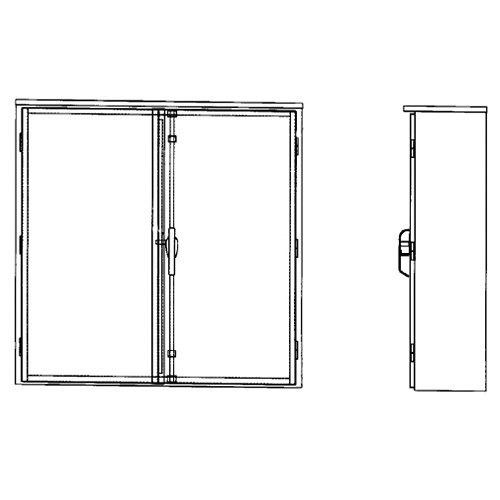 East Coast Power Systems Pp 484812r Nema 3r Ct Cabinet 48 Inch X