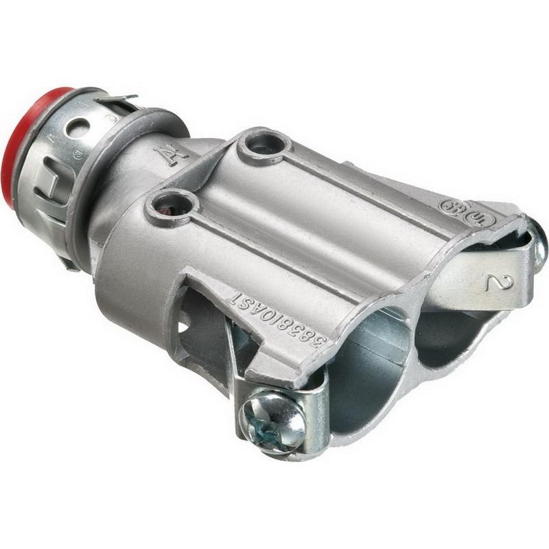 Arlington 383810AST Die Cast Zinc Insulated Throat Duplex Connector 3/8 ...