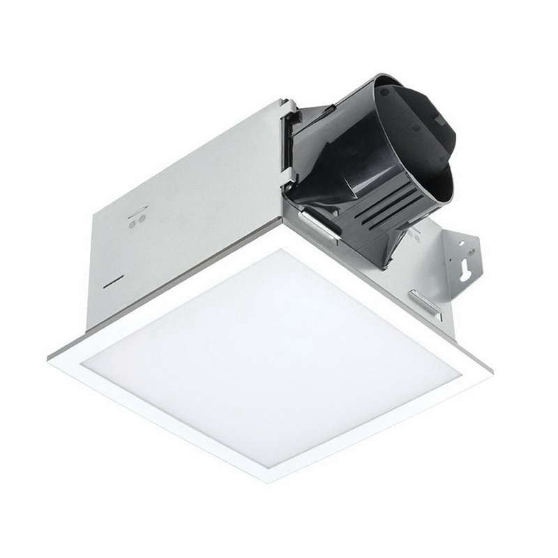 Delta ITG100ELED Bathroom Exhaust Fan With Edge Lit Dimmable LED