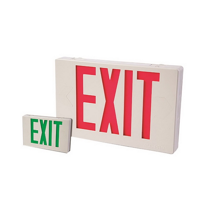 Cooper Lighting APLX7RG Emergency Self-Powered LED Exit Sign White ...