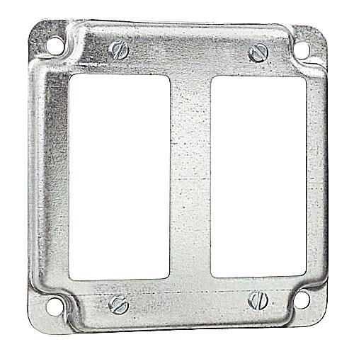 Thomas & Betts RS17-CC Pre-Galvanized Steel Outlet Box Cover 4-Inch x 4 ...