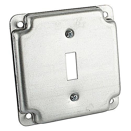 Thomas & Betts RS9 Pre-Galvanized Steel Outlet Box Cover 4-Inch x 4 ...