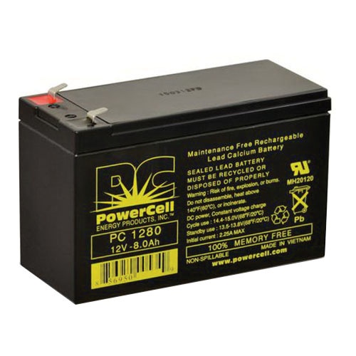 PowerCell Energy Products PC1280 Maintenance Free/Rechargeable Sealed ...