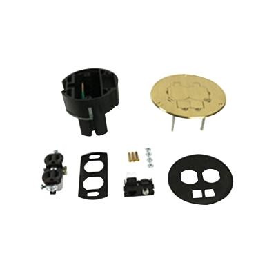 Wiremold 86pcom Non Metallic Round Dual Service Floor Box Kit 5 3 Wiremold 86pcom Non Metallic Round Dual Service Floor Box Kit 5 3 4