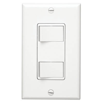 Nutone 68W 120-Volt 15-Amp Duplex Multi-Function Wall Control White Broan®