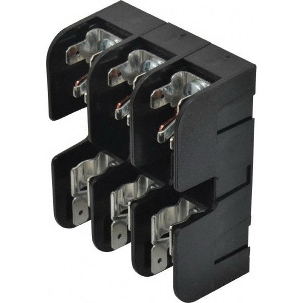 Mersen 30313R Open Style Fuse Block 3-Pole 30-Amp 600-Volt AC/DC