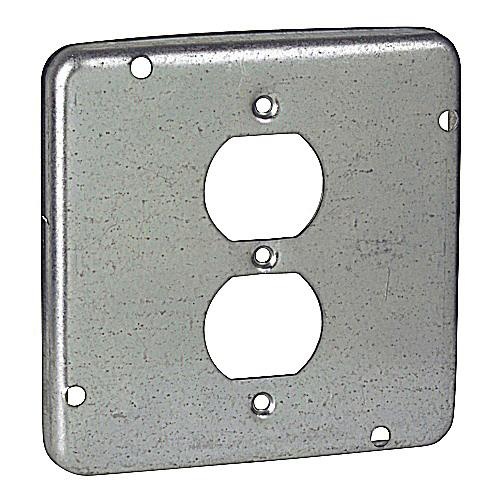 Thomas & Betts RSL-12 Pre-Galvanized Steel Outlet Box Cover 4-11/16 ...