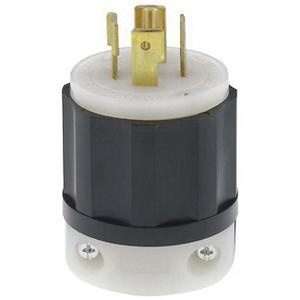 Leviton 2511 5-Wire 4-Pole Polarized Industrial Grade Locking Plug 120/ ...