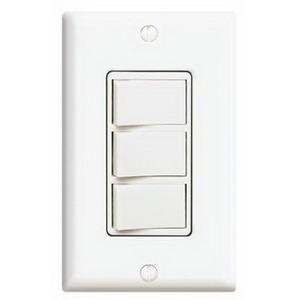 Decora 15 Amp 3-Rocker Combination Switch, White Decora 15 Amp 3-Rocker Combination Switch, White