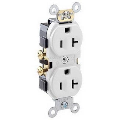 Heavy Duty Decorator Spec Grade Receptacles Back and Side Wire 20A