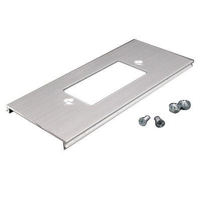 Wiremold AL3346G Rectangular 1-Gang Device Cover Plate Aluminum Satin ...