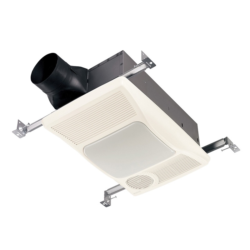 Nutone 765H110LB Ventilation Fan With Light And Heater 4-Inch Duct 120-Volt  110 CFM White Broan®