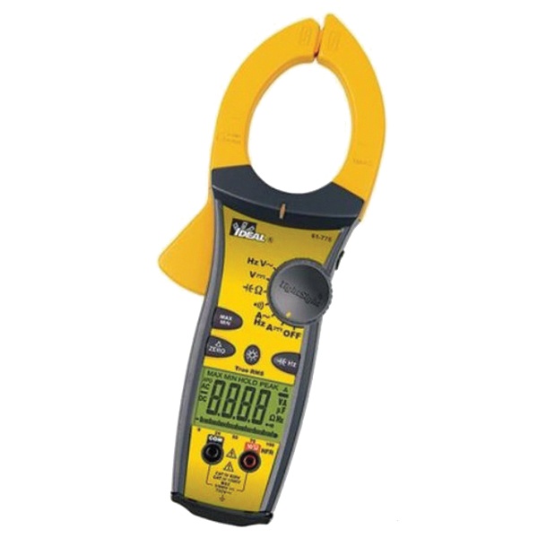 Ideal Industries 61-775 AC/DC Digital Clamp Meter With TRMS 2-Inch 1000 ...