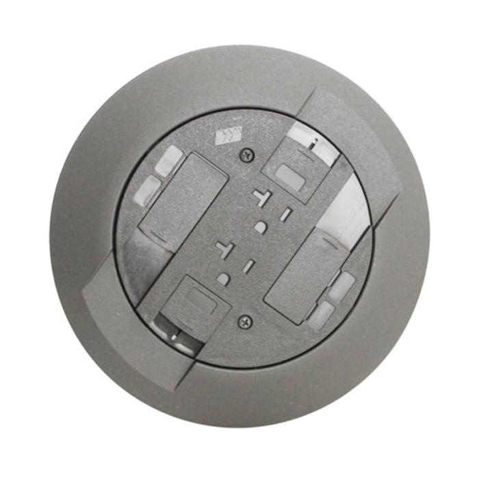 Wiremold Rc3atcgy Flush Multi Service Poke Thru Device Gray Rc3