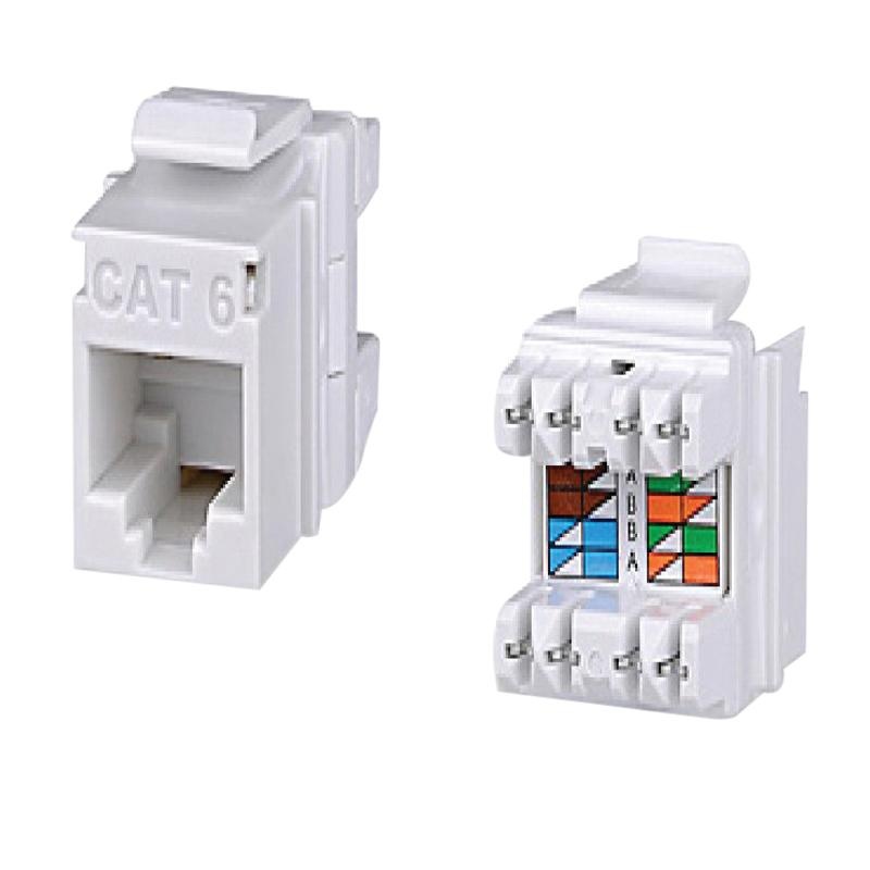 DataComm Electronics KJ458MT-C6C-WH 8P8C Category 6 RJ45 High Density ...