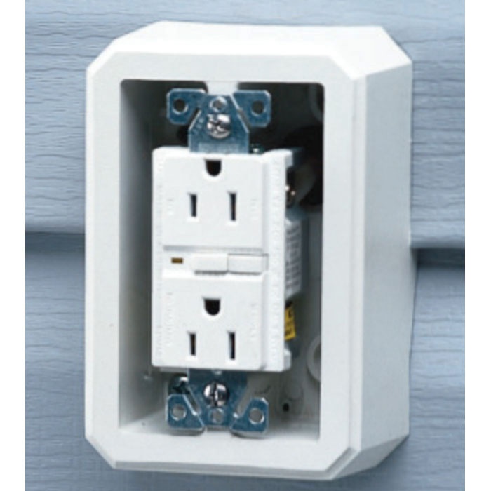 Arlington FS8161 Textured UV Rated Plastic 1-Gang Weatherproof FS Box 3 ...