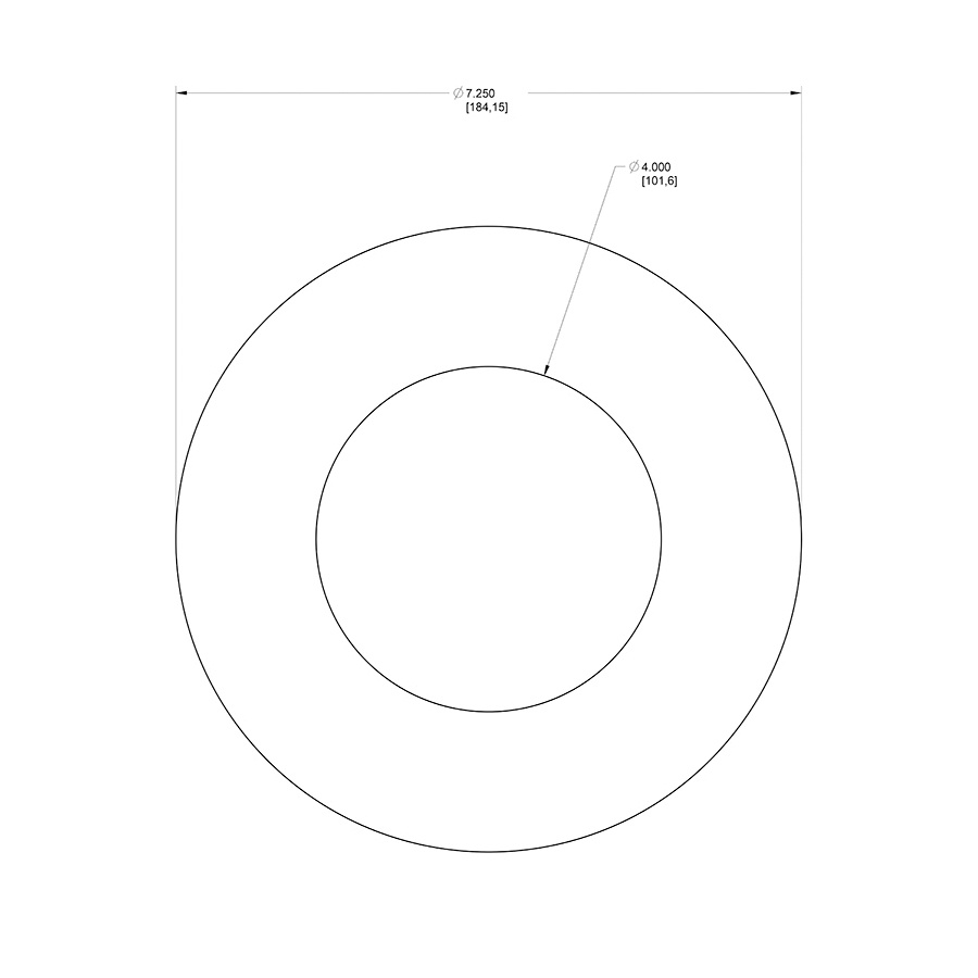 Rab GOOFRING-DLED4 Goof Ring 4-Inch x 7-1/4-Inch For 4-Inch Kit